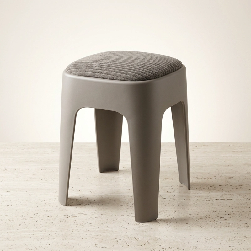 TABURETE APILABLE ACOLCHADO GRIS - 3