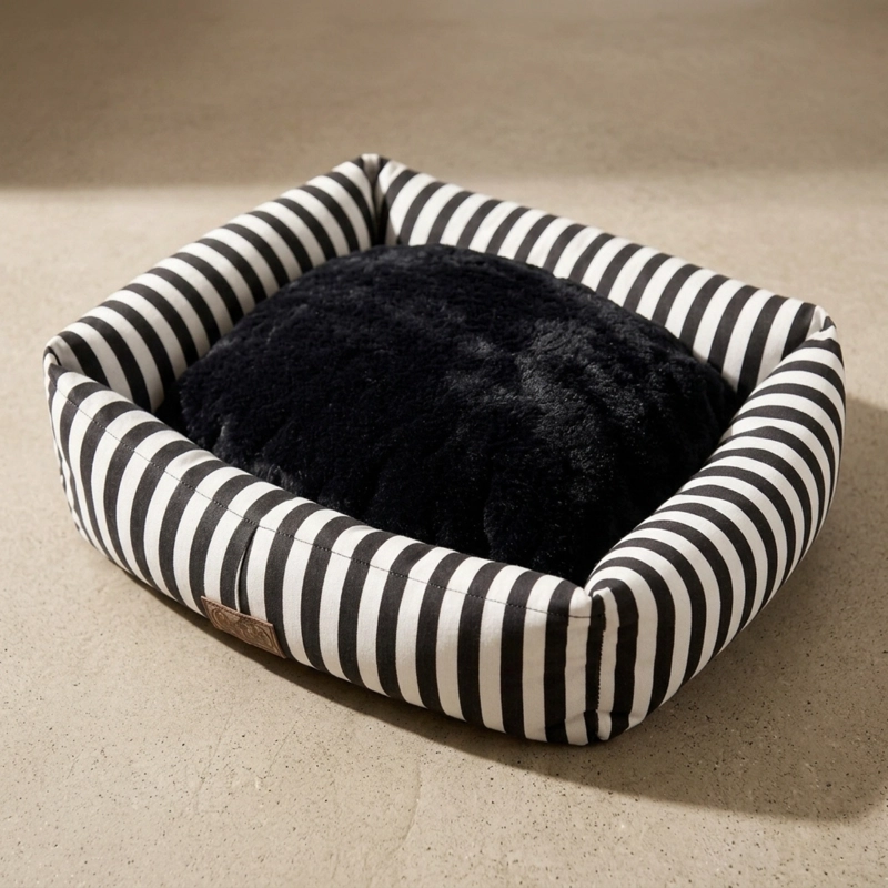 CAMA PARA MASCOTAS DISEÑO RAYAS L - 2