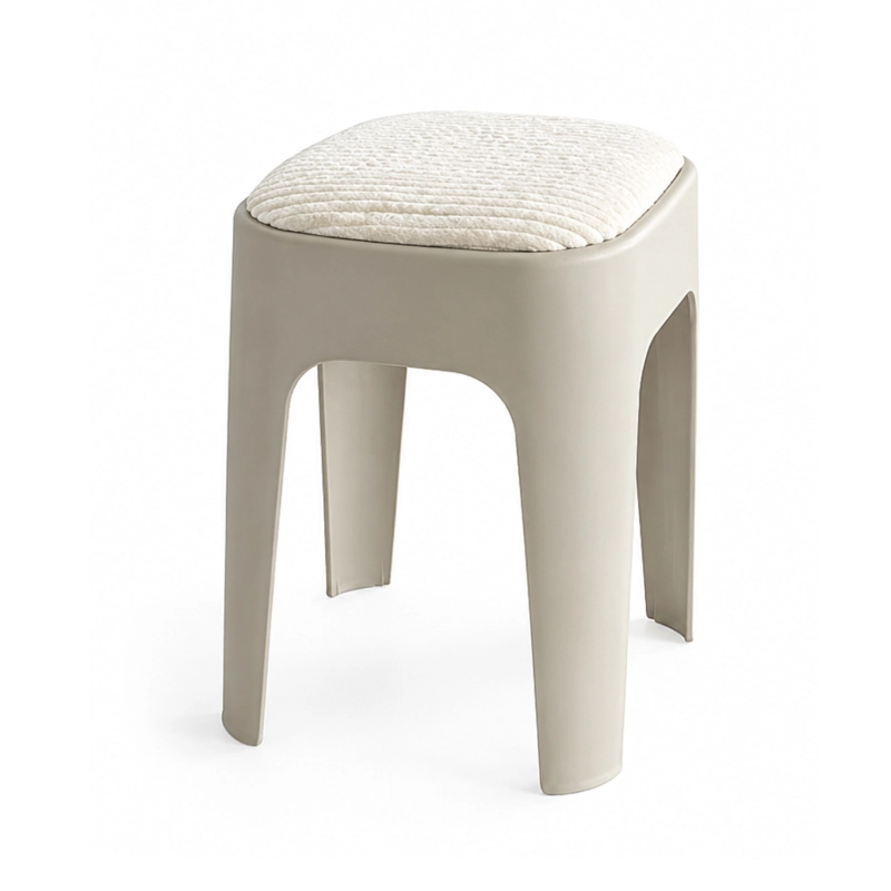 TABURETE APILABLE ACOLCHADO BEIGE - 2