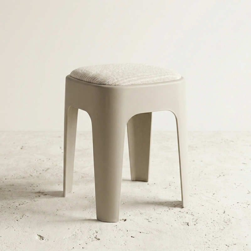 TABURETE APILABLE ACOLCHADO BEIGE - 3