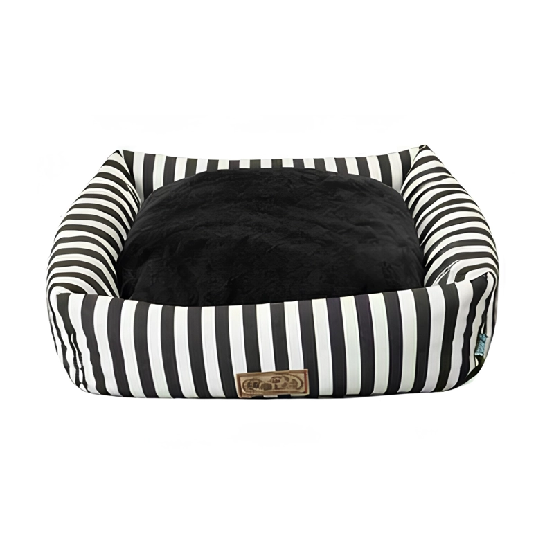 CAMA PARA MASCOTAS DISEÑO RAYAS M - 1