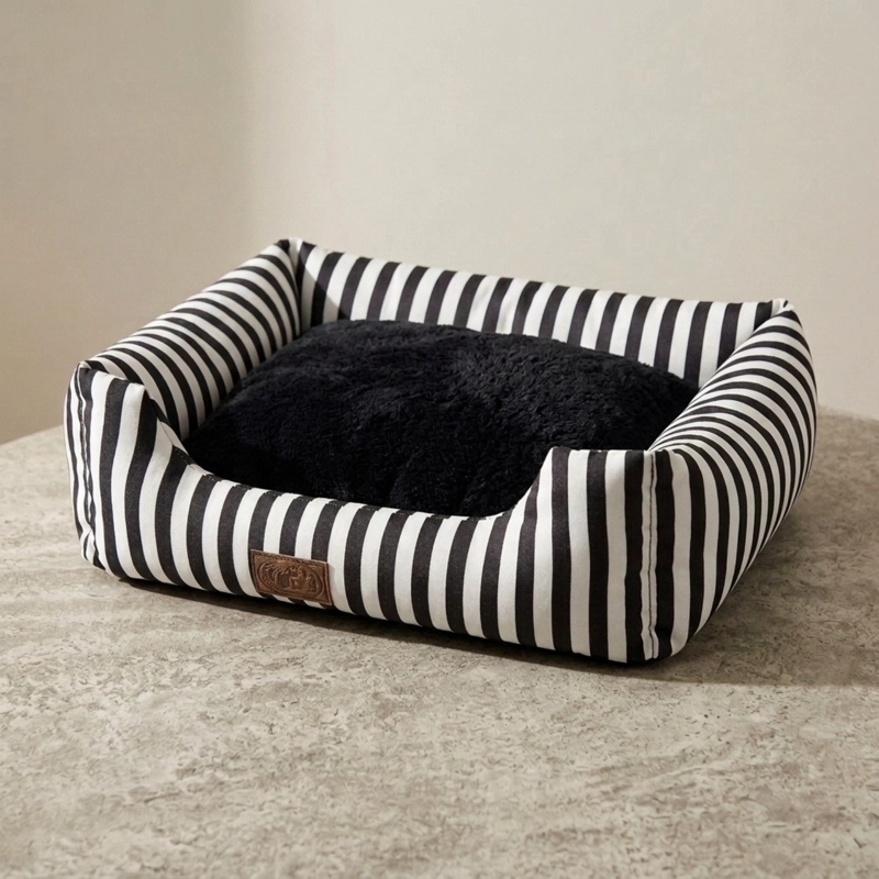 CAMA PARA MASCOTAS DISEÑO RAYAS M - 2