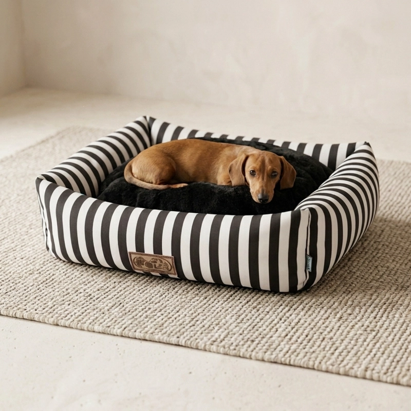 CAMA PARA MASCOTAS DISEÑO RAYAS M - 3