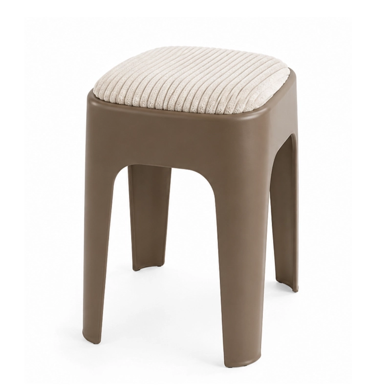 TABURETE APILABLE ACOLCHADO CAFE - 2