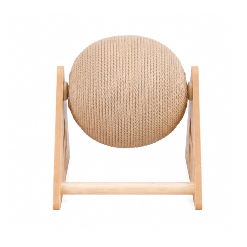 JUGUETE RASCADOR PARA GATOS CON BOLA DE SISAL - 2