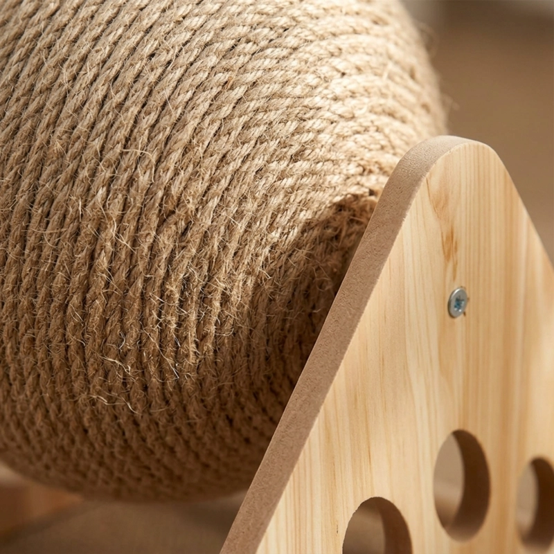 JUGUETE RASCADOR PARA GATOS CON BOLA DE SISAL - 8