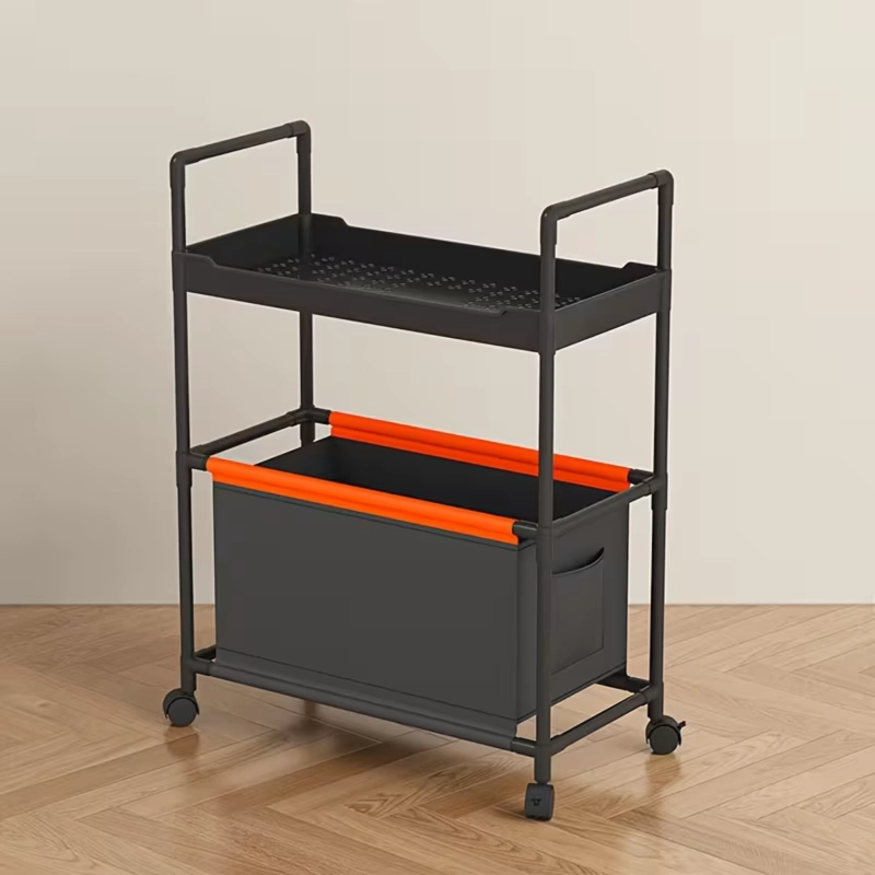 ORGANIZADOR MULTIUSO CON RUEDAS NEGRO - 2