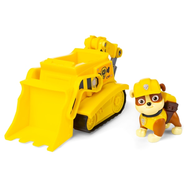 FIGURA PAW PATROL VEHICULO BÁSICO BULLDOZER JUGUETE - 1
