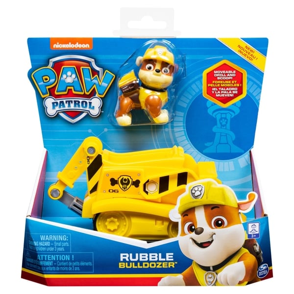 FIGURA PAW PATROL VEHICULO BÁSICO BULLDOZER JUGUETE - 2