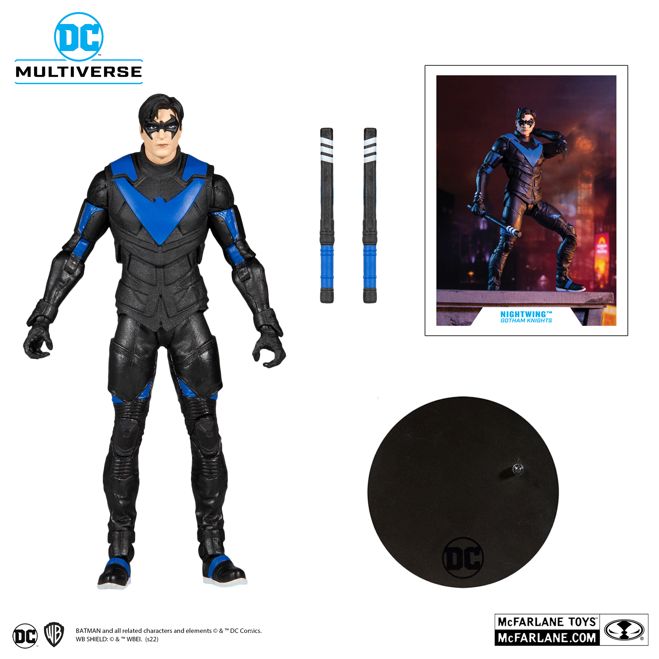 FIGURA MCFARLANE NIGHTWING BATMAN GOTHAM KNIGHTS DC MULTIVERSE 18 CM - 3