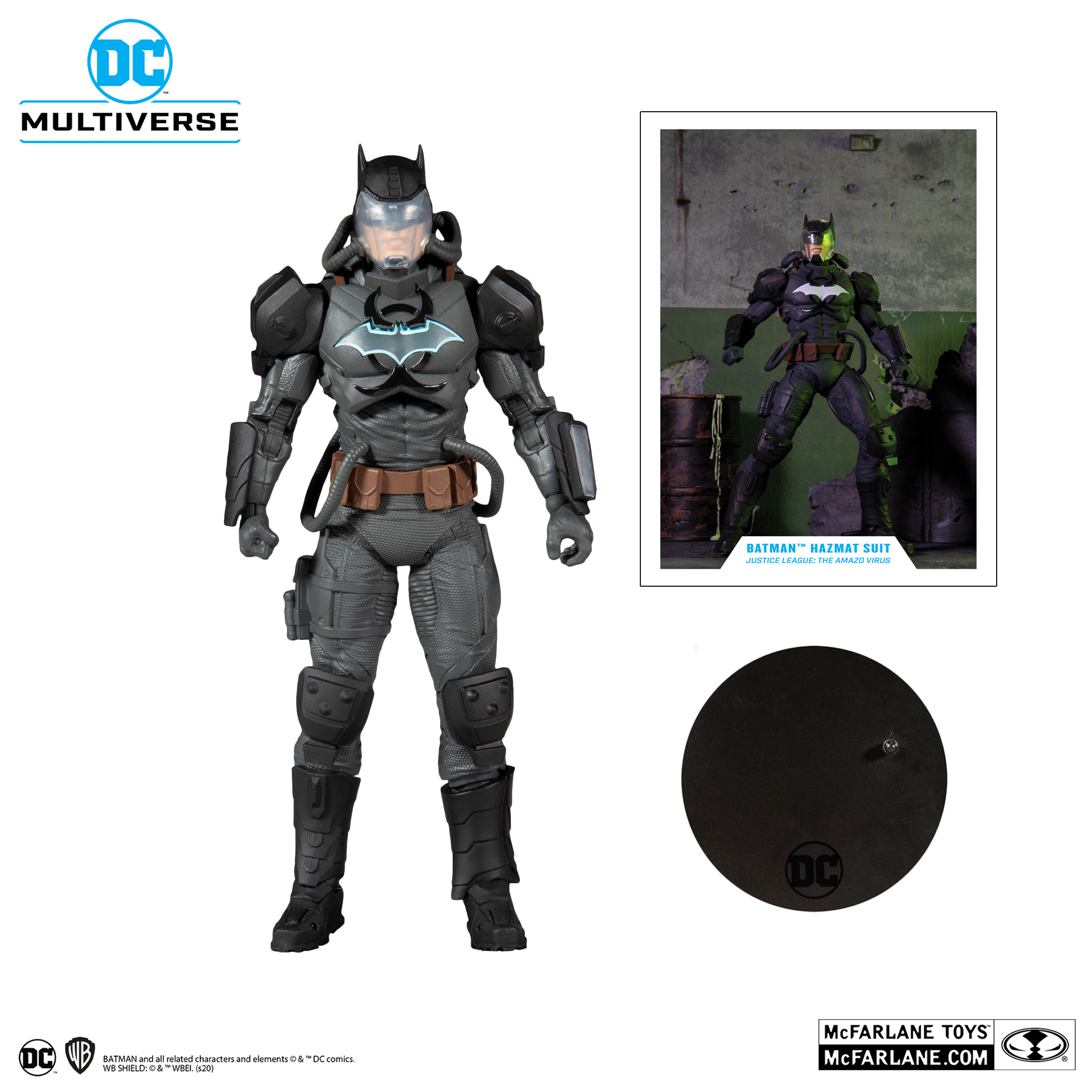 FIGURA MCFARLANE BATMAN HAZMAT SUIT JUSTICE LEAGUE THE AMAZO VIRUS DC MULTIVERSE 18 CM - 3
