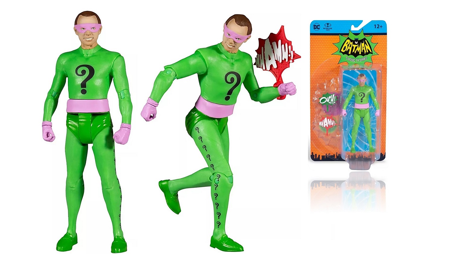 FIGURA MCFARLANE RIDDLER RETRO 1960'S CLASSIC TV SHOW DC MULTIVERSE 18 CM - 1
