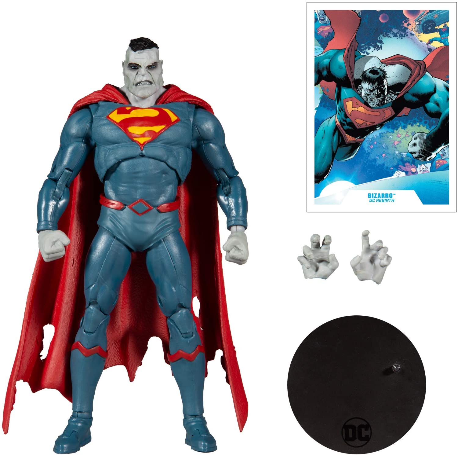 FIGURA MCFARLANE SUPERMAN BIZARRO DC REBIRTH DC MULTIVERSE 18 CM - 3