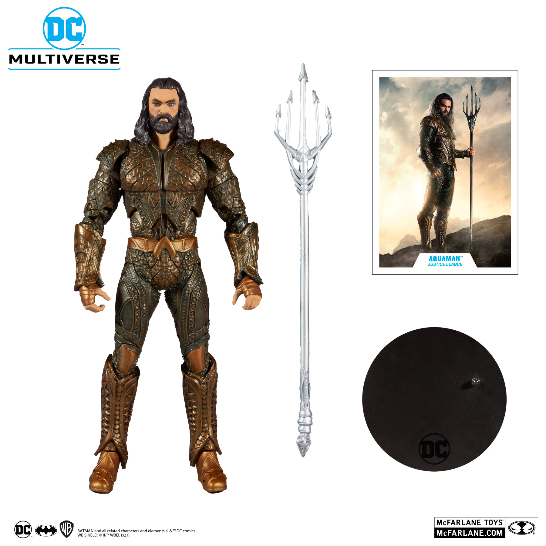 FIGURA DC COMICS AQUAMAN JUSTICE LEAGUE DC MULTIVERSE MCFARLANE 18 CM - 2