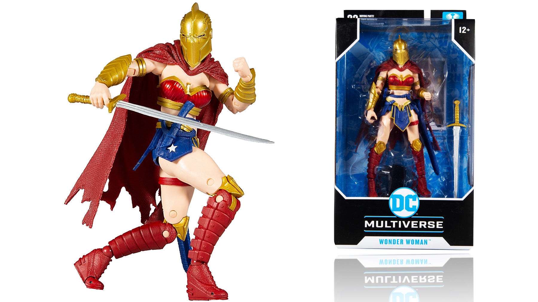 FIGURA MCFARLANE WONDER WOMAN MUJER MARAVILLA LAST KNIGHT ON EARTH DC MULTIVERSE 18 CM - 1