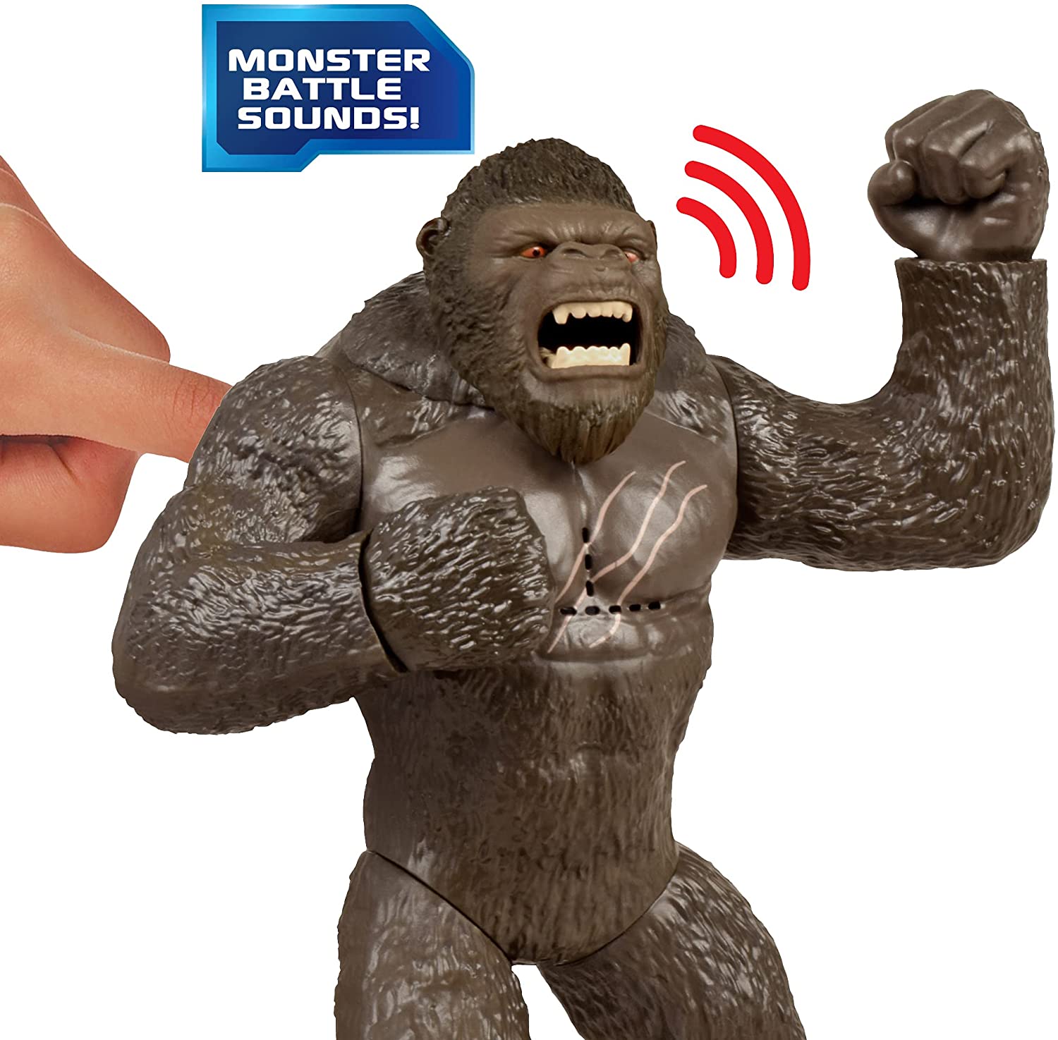 FIGURA PLAYMATES KONG RUGIDO DE BATALLA CON SONIDO 18 CM - 3