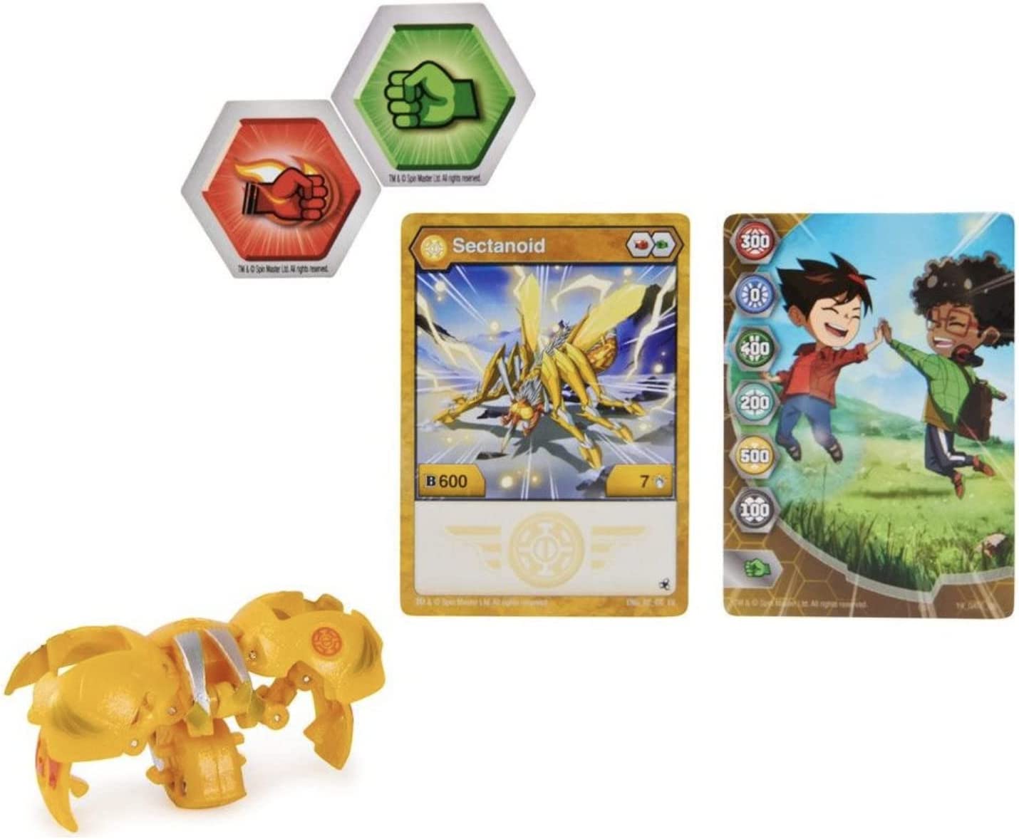 FIGURA BAKUGAN MULTICOLOR AURELUS SECTANOID EVOLUTIONS S4 CORE 5 CM - 4