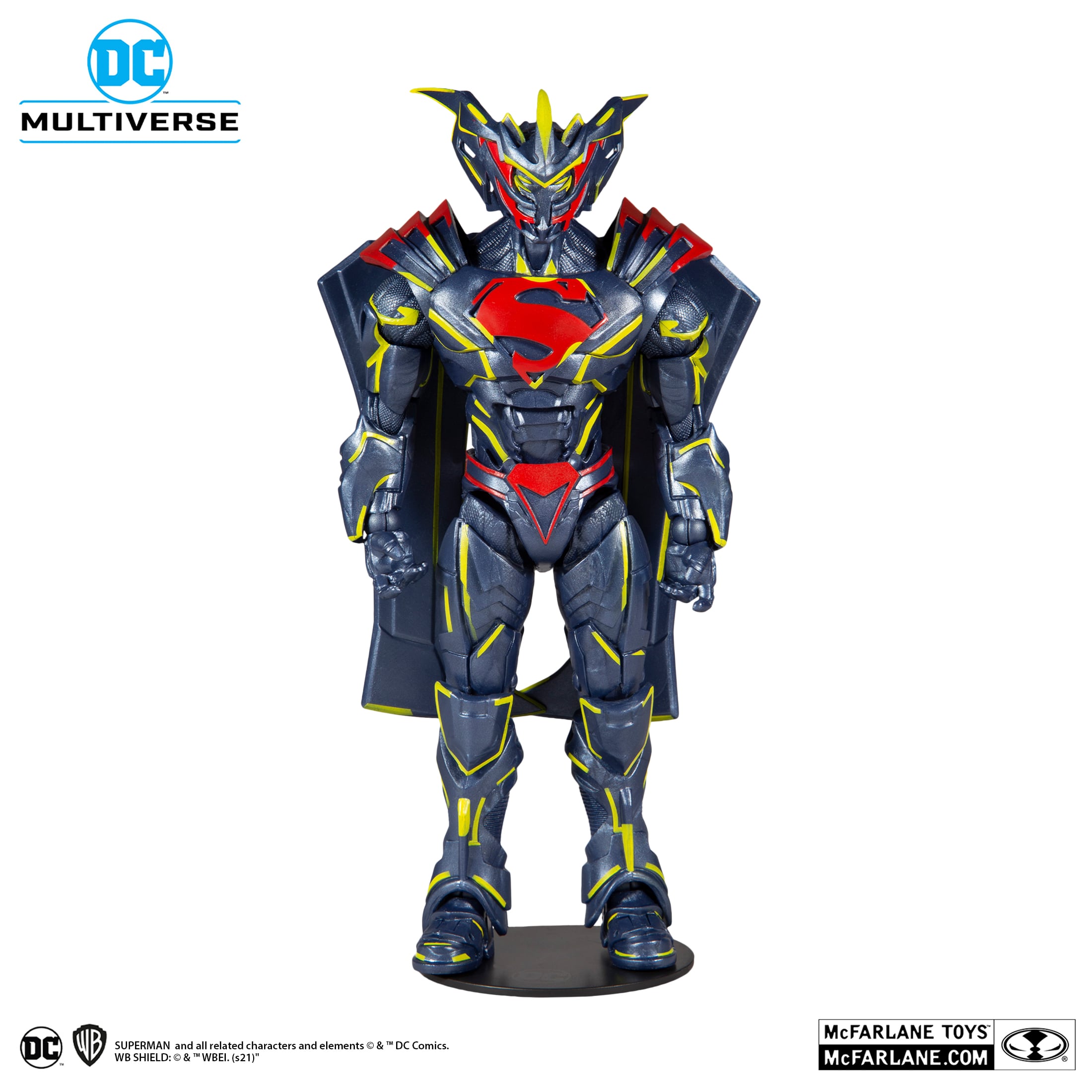 FIGURA MCFARLANE SUPERMAN ENERGIZED UNCHAINED ARMOR DC MULTIVERSE 18 CM - 1