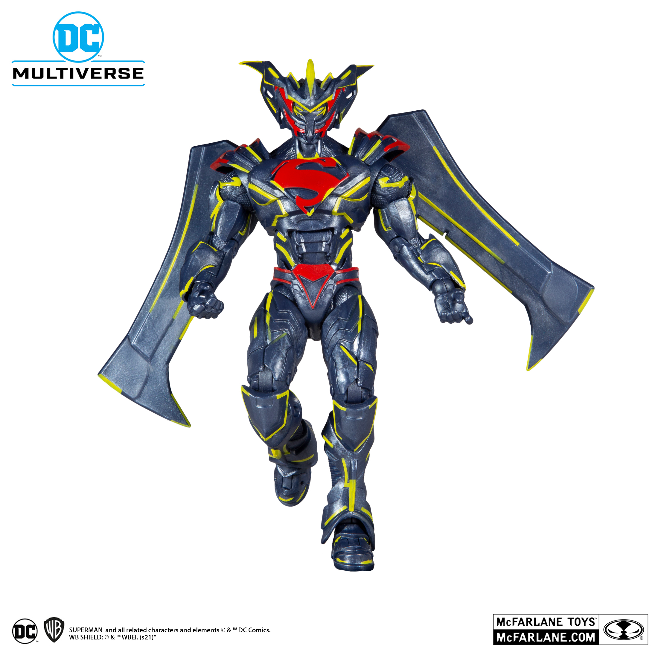 FIGURA MCFARLANE SUPERMAN ENERGIZED UNCHAINED ARMOR DC MULTIVERSE 18 CM - 2