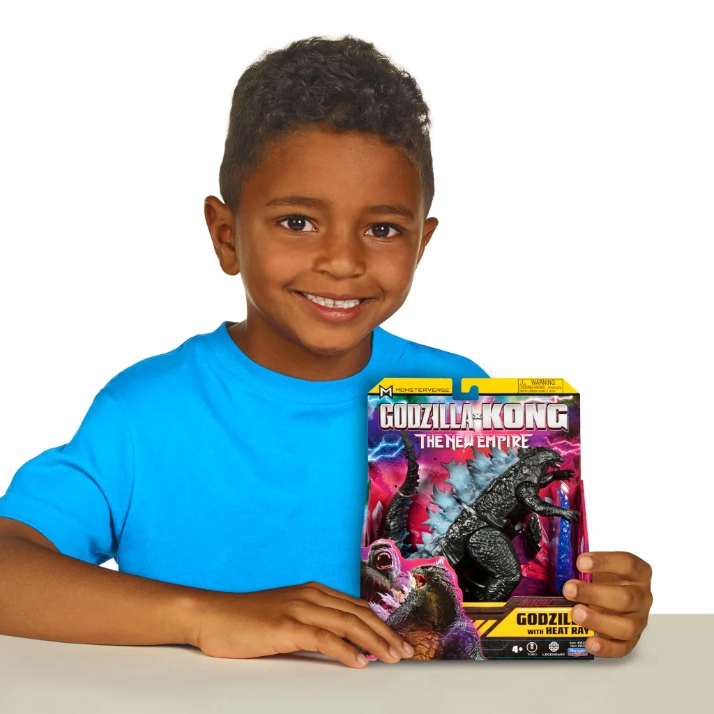 FIGURA PLAYMATES GODZILLA VS KONG ARTICULADO MONSTERVERSE EL NUEVO IMPERIO RAYO PLASMA 15 CM - 6