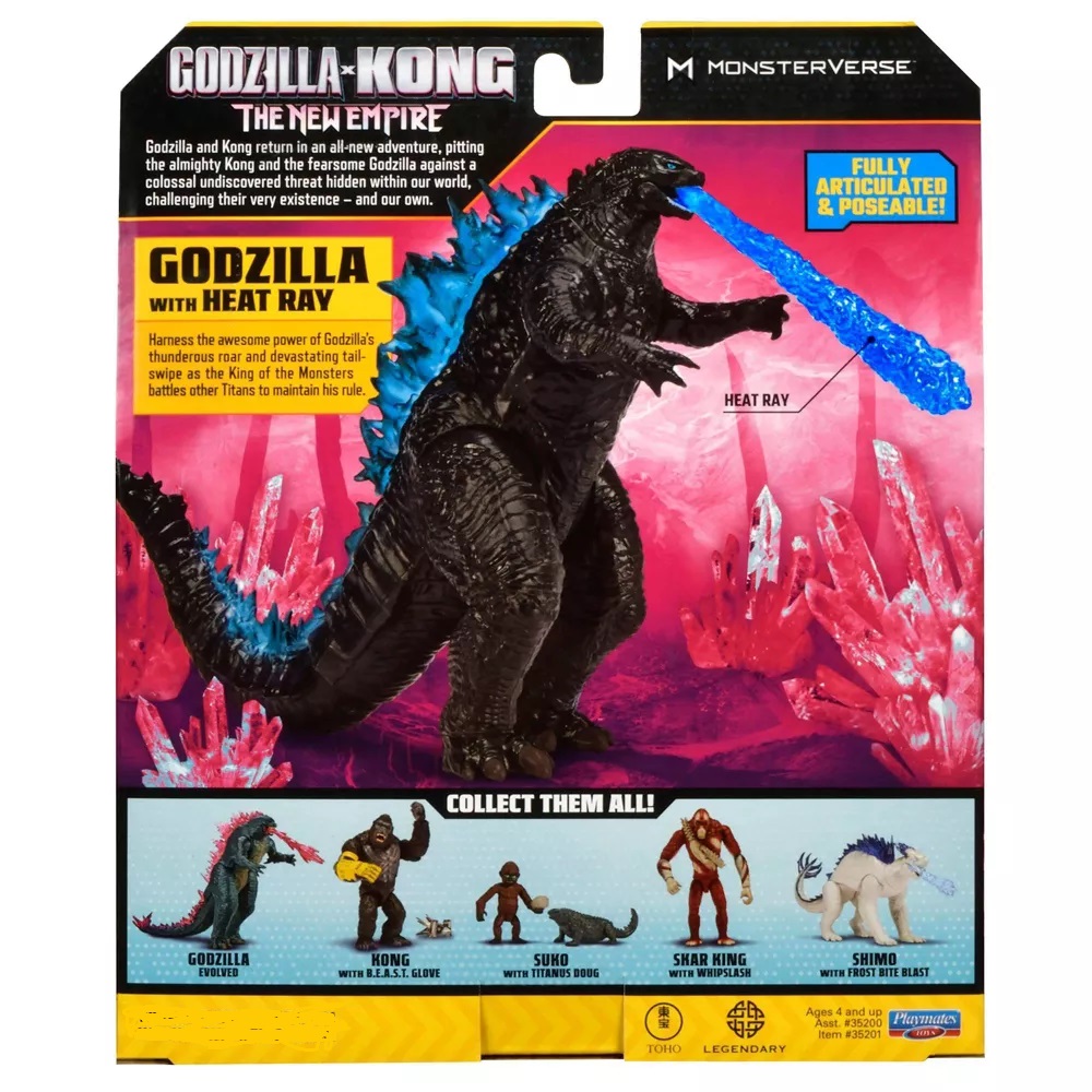FIGURA PLAYMATES GODZILLA VS KONG ARTICULADO MONSTERVERSE EL NUEVO IMPERIO RAYO PLASMA 15 CM - 7