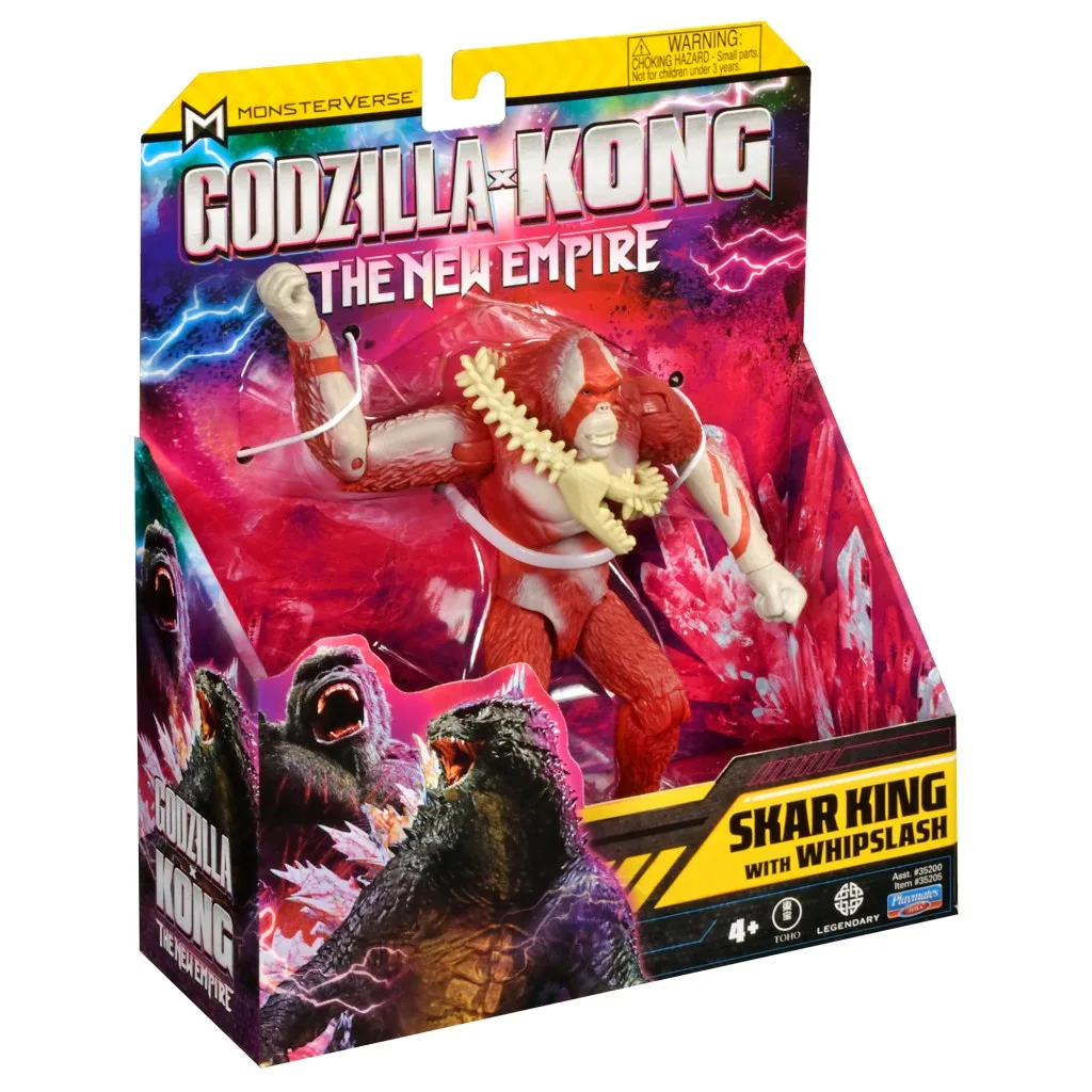 FIGURA PLAYMATES GODZILLA VS KONG ARTICULADO MONTERVERSE EL NUEVO IMPERIO SKAR KING 15 CM - 4