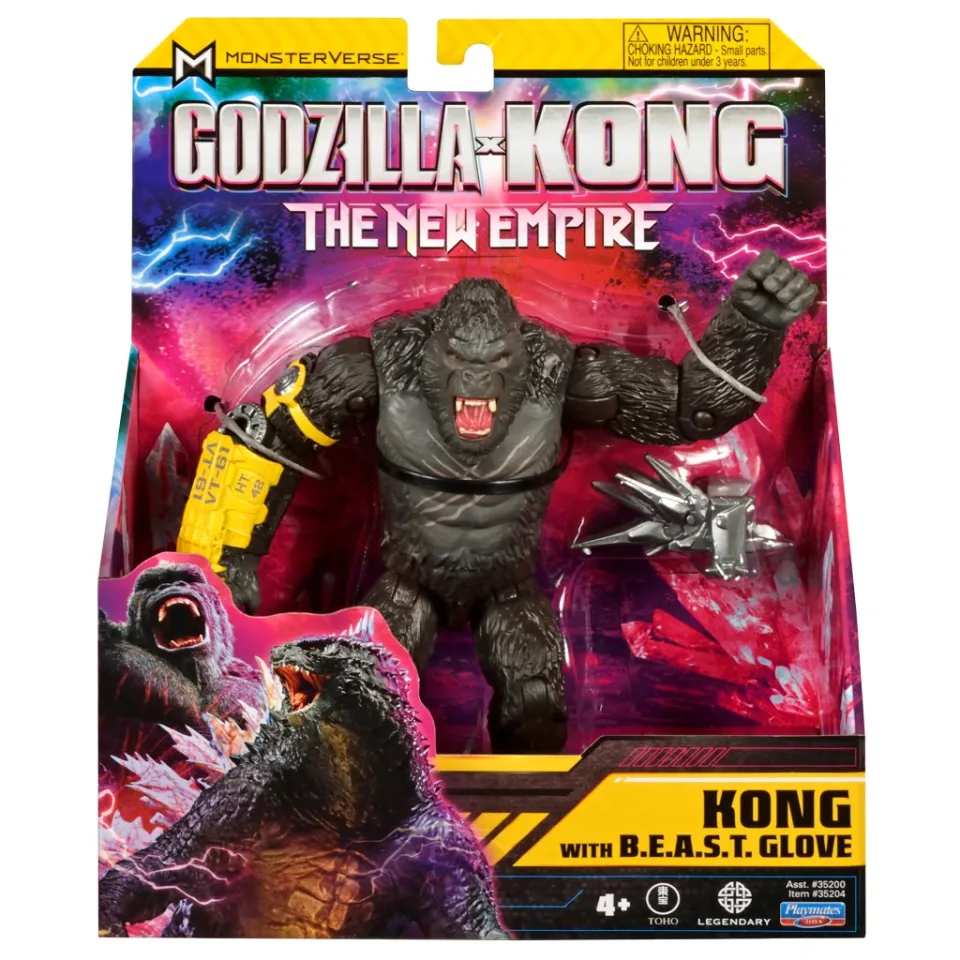 FIGURA PLAYMATES KONG VS GODZILLA ARTICULADO MONSTERVERSE B.E.A.S.T. GLOVE EL NUEVO IMPERIO 15 CM - 9