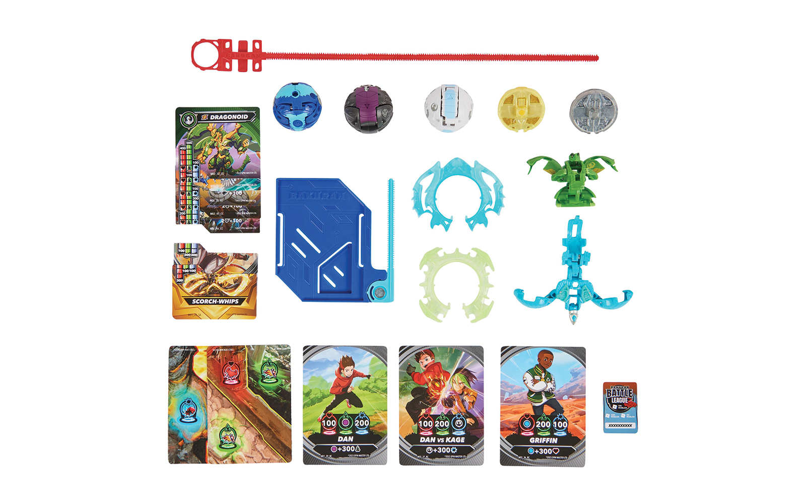 SET FIGURA BAKUGAN 5-PACK BATALLA ULTRA VENTRI Y DRAGONOID, BRUISER, TROX, SMOK SPECIAL ATTACK 8-5CM - 2
