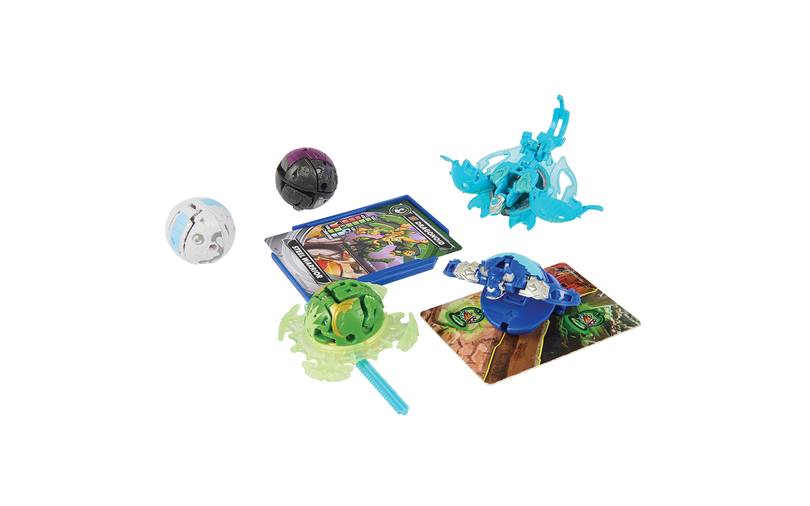 SET FIGURA BAKUGAN 5-PACK BATALLA ULTRA VENTRI Y DRAGONOID, BRUISER, TROX, SMOK SPECIAL ATTACK 8-5CM - 5