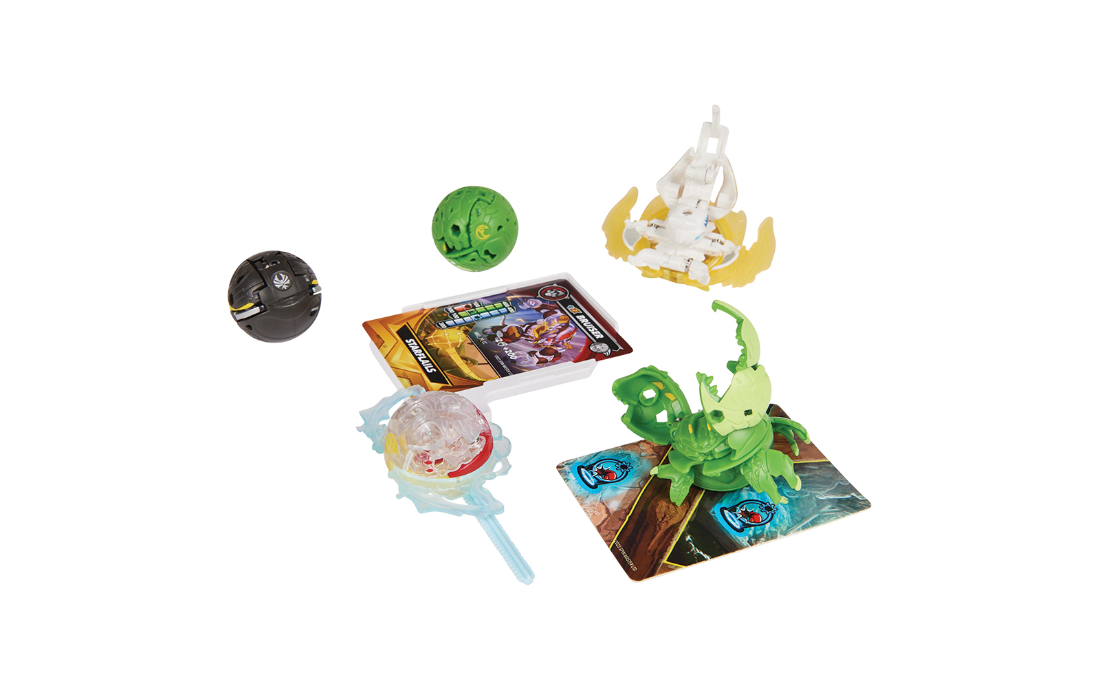 SET FIGURA BAKUGAN 5-PACK BATALLA ULTRA BRUISER Y OCTOGAN, VENTRI, HAMMERHEAD, BUTTERCLAW 8-5CM - 5