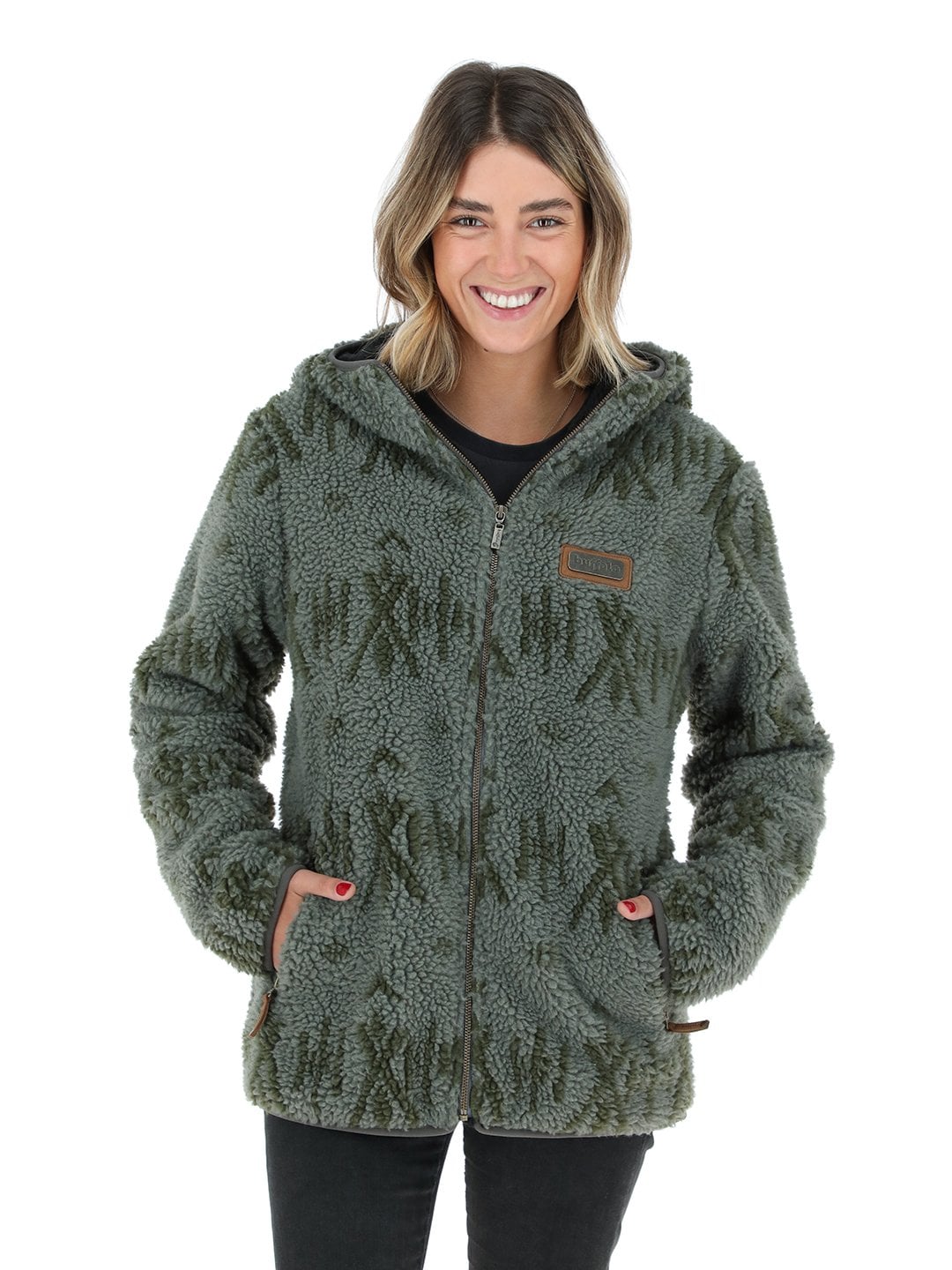 CHAQUETA CHIPORRO PATTERN GRIS MUJER - 1