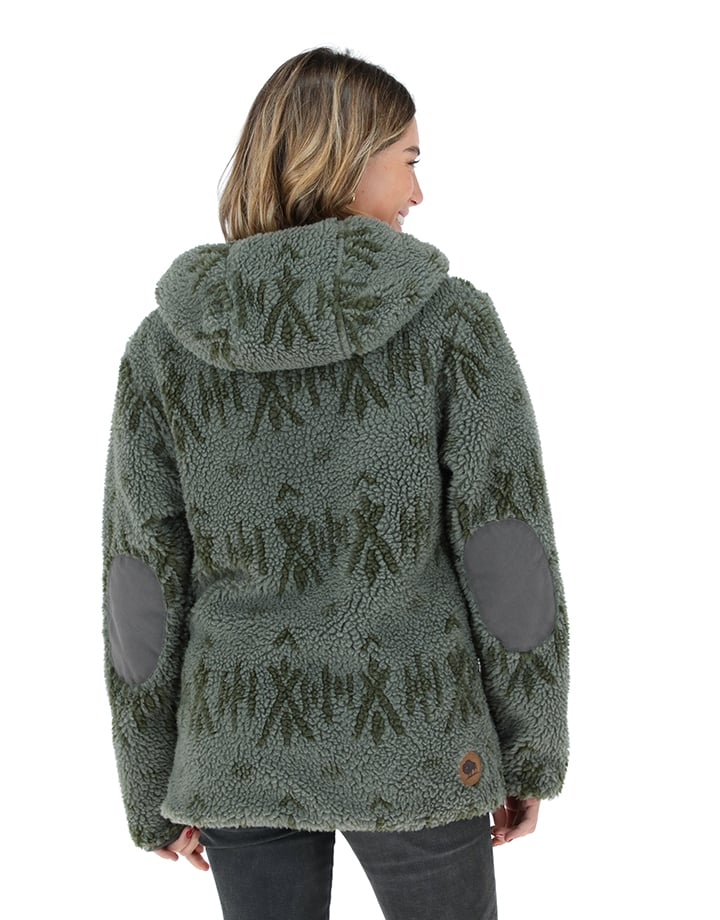 CHAQUETA CHIPORRO PATTERN GRIS MUJER - 3