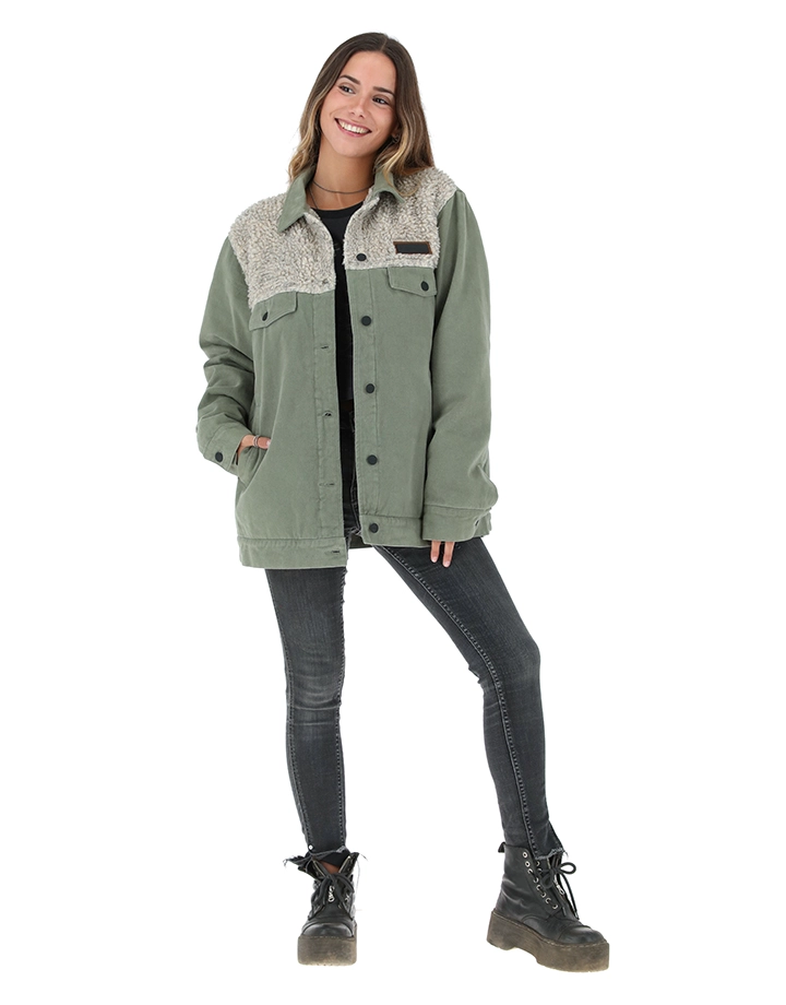 CHAQUETA CHAETO VERDE MUJER - 2