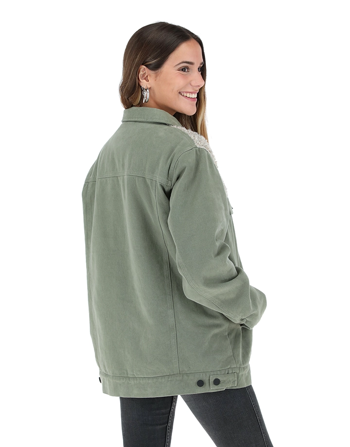 CHAQUETA CHAETO VERDE MUJER - 3