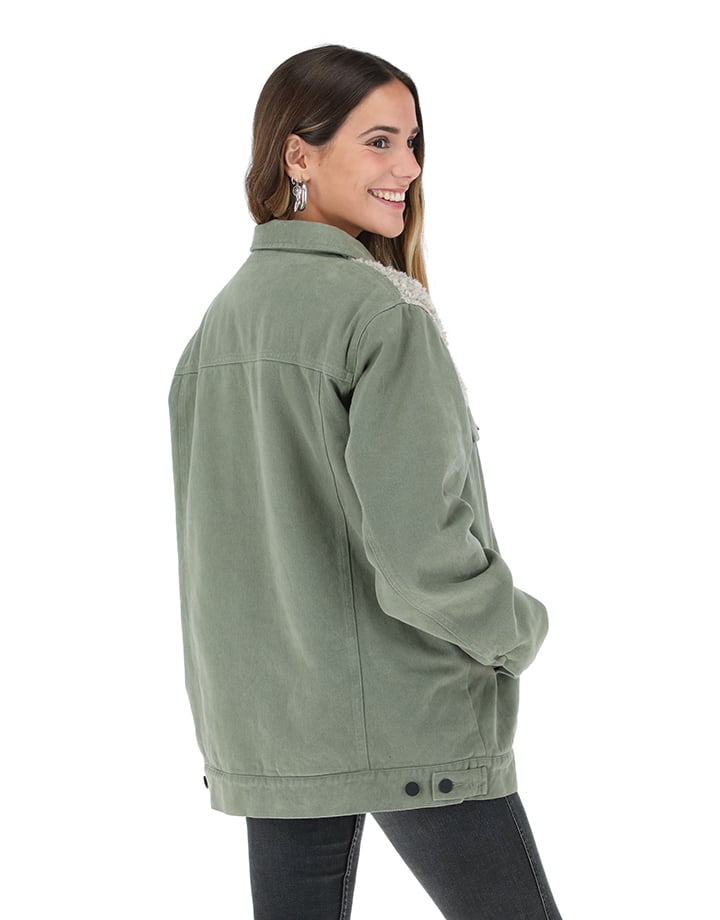 CHAQUETA CHAETO VERDE MUJER - 3