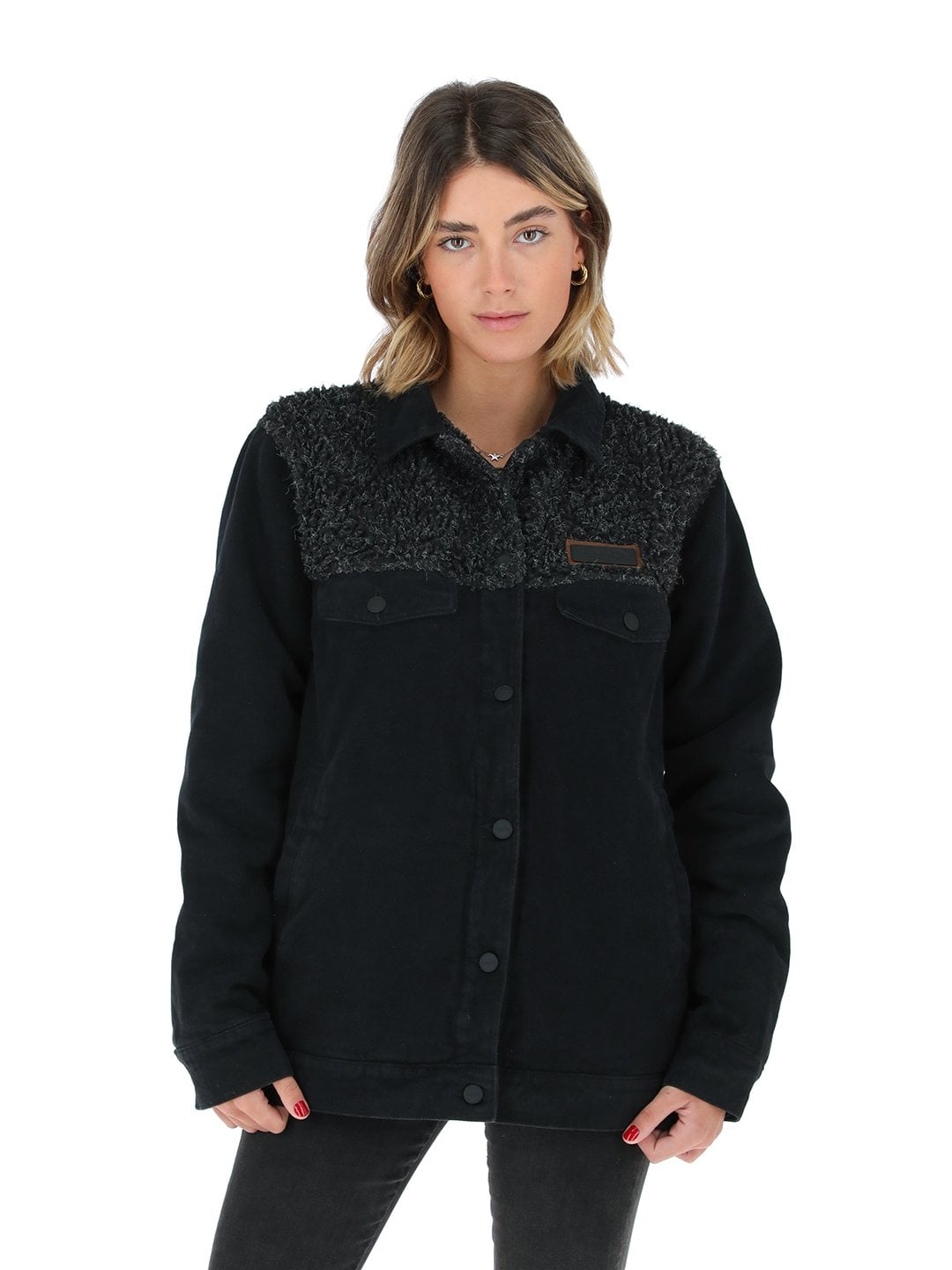 CHAQUETA CHAETO NEGRO MUJER - 1