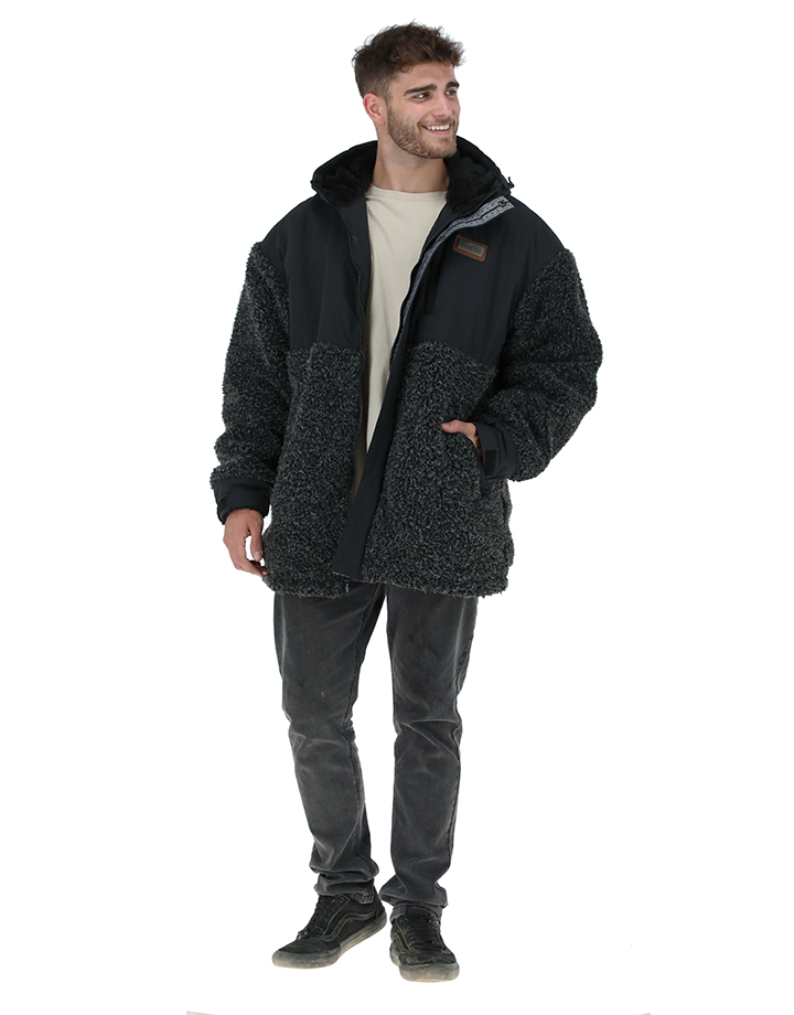 CHAQUETA PAPUA NEGRO JASPEADO HOMBRE - 2