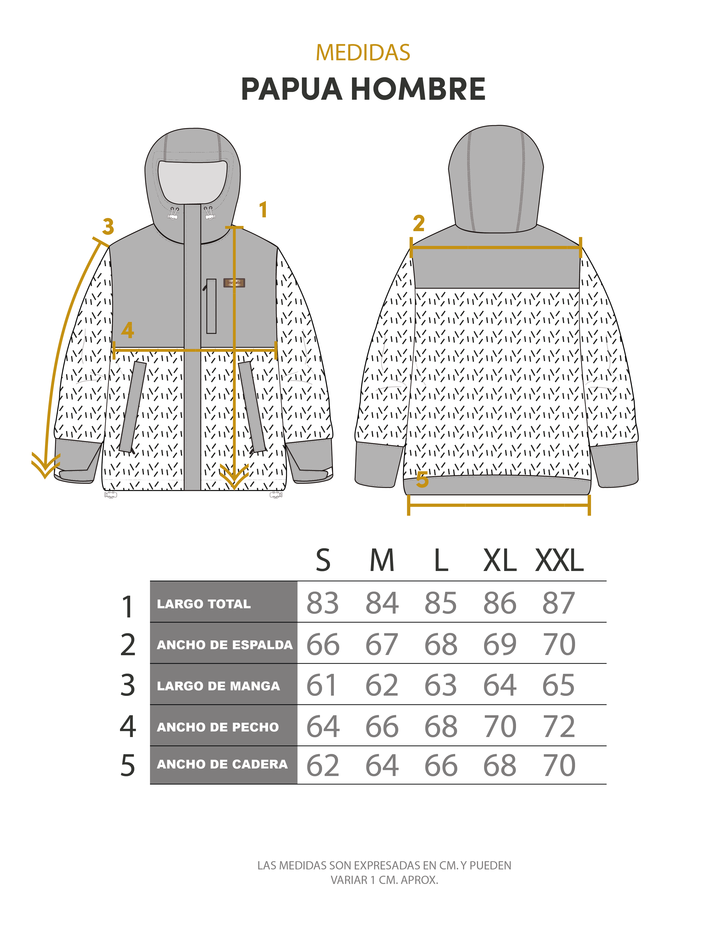 CHAQUETA PAPUA NEGRO JASPEADO HOMBRE - 4