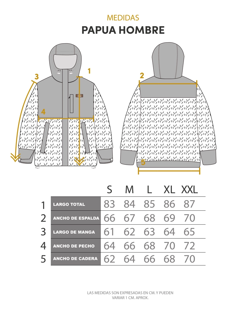 CHAQUETA PAPUA NEGRO JASPEADO HOMBRE - 4