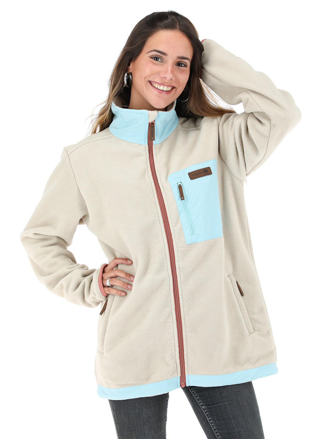 POLAR VEINTICUATRO SIETE BEIGE MUJER - 1