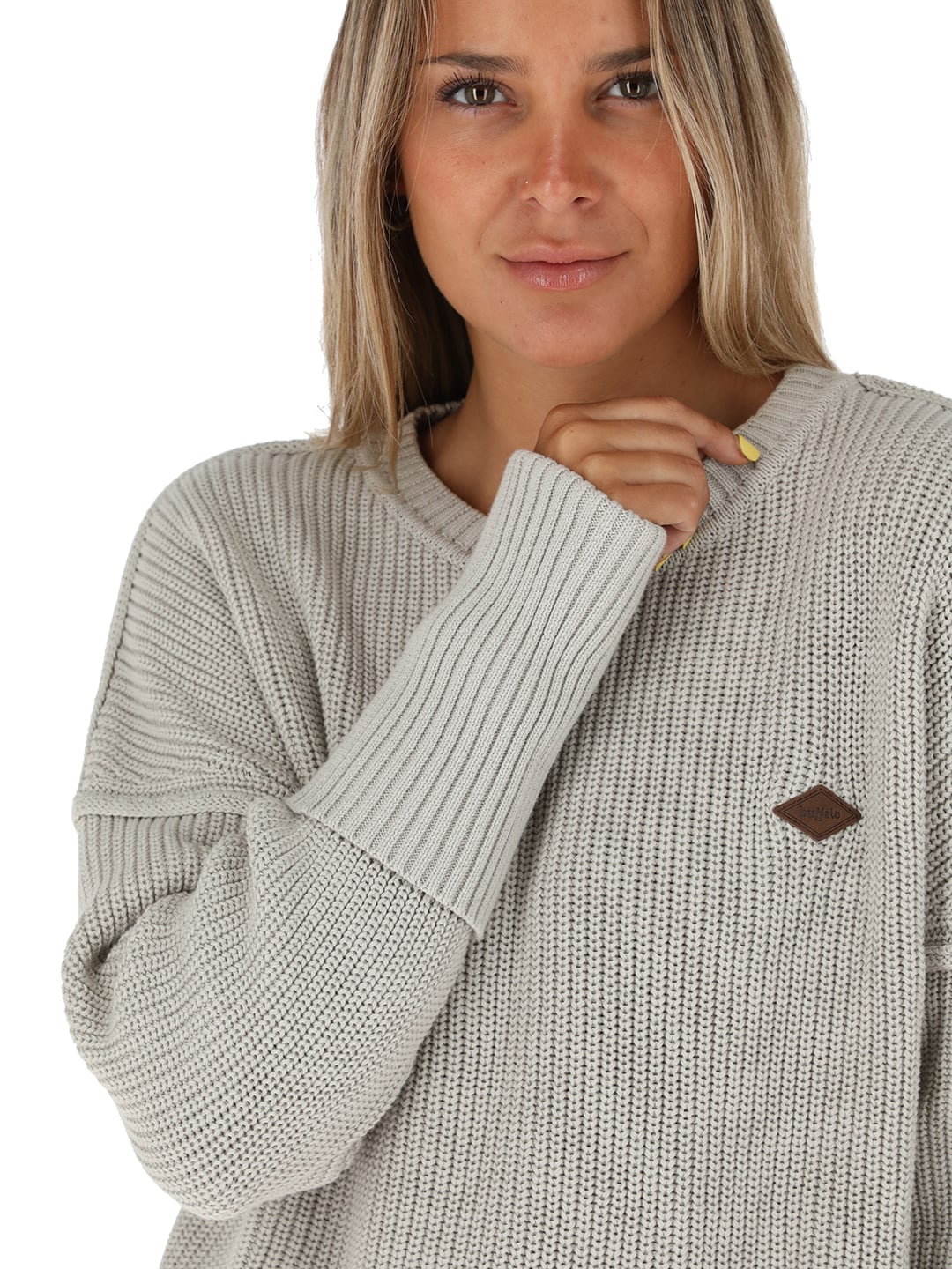 CHALECO MICHAI MUJER BEIGE BUFFALO - 4