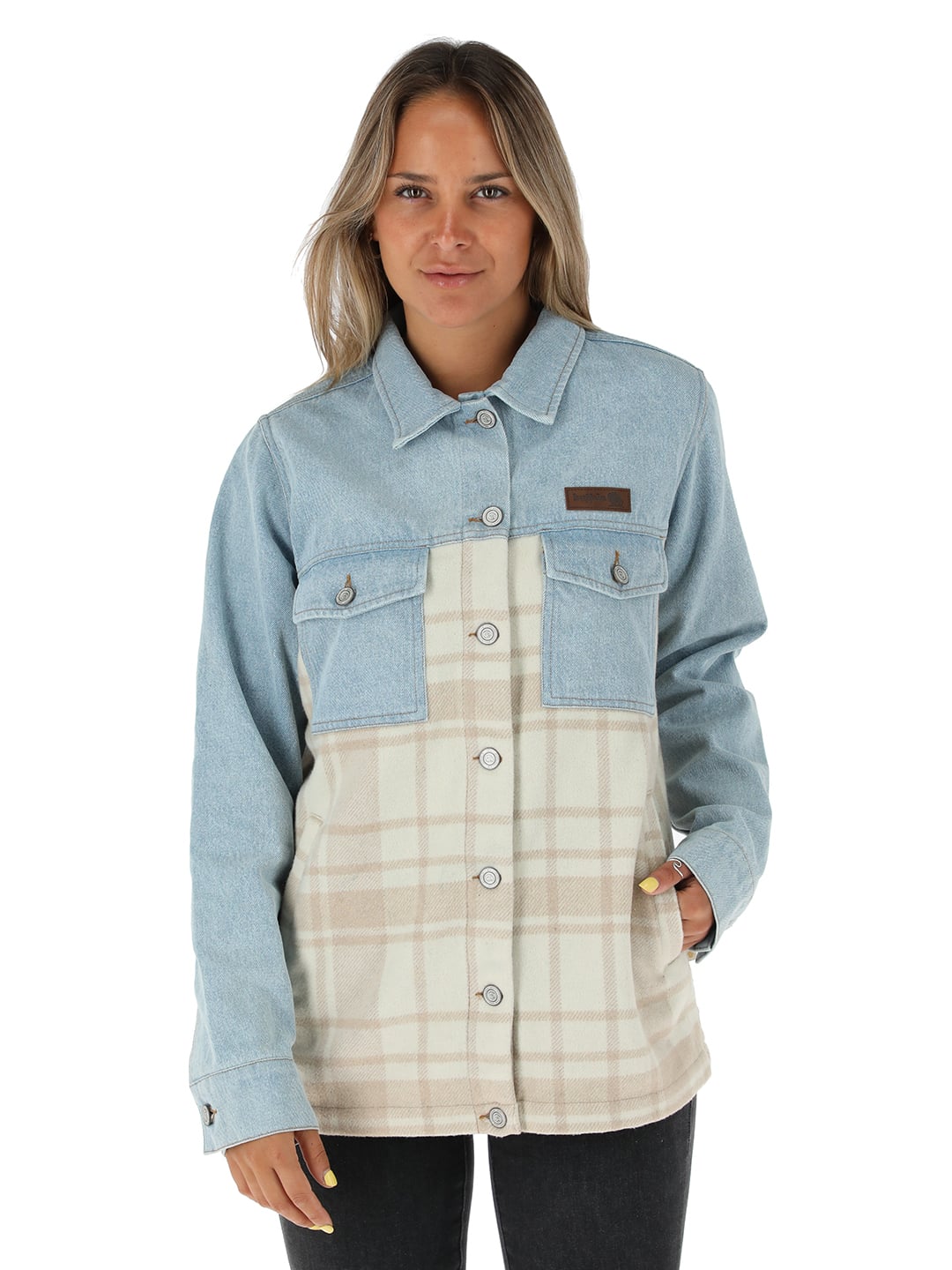 CHAQUETA CHILCO CUADRILLE CAFE MUJER - 1