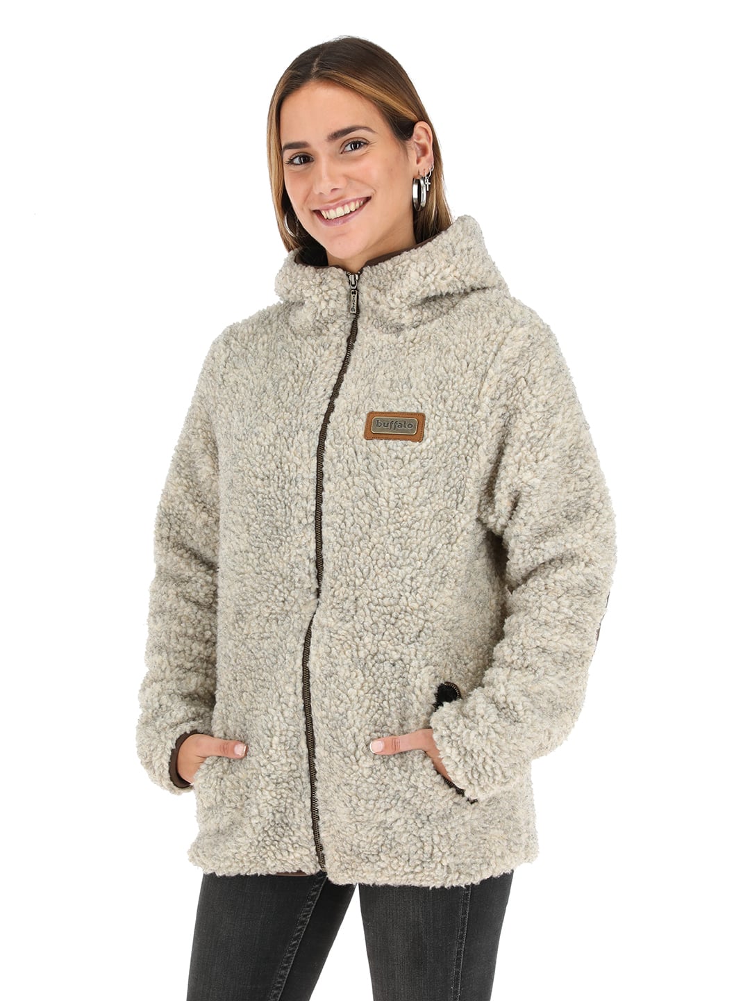 CHAQUETA CHIPORRO I2 LANA JASPEADO MUJER - 1