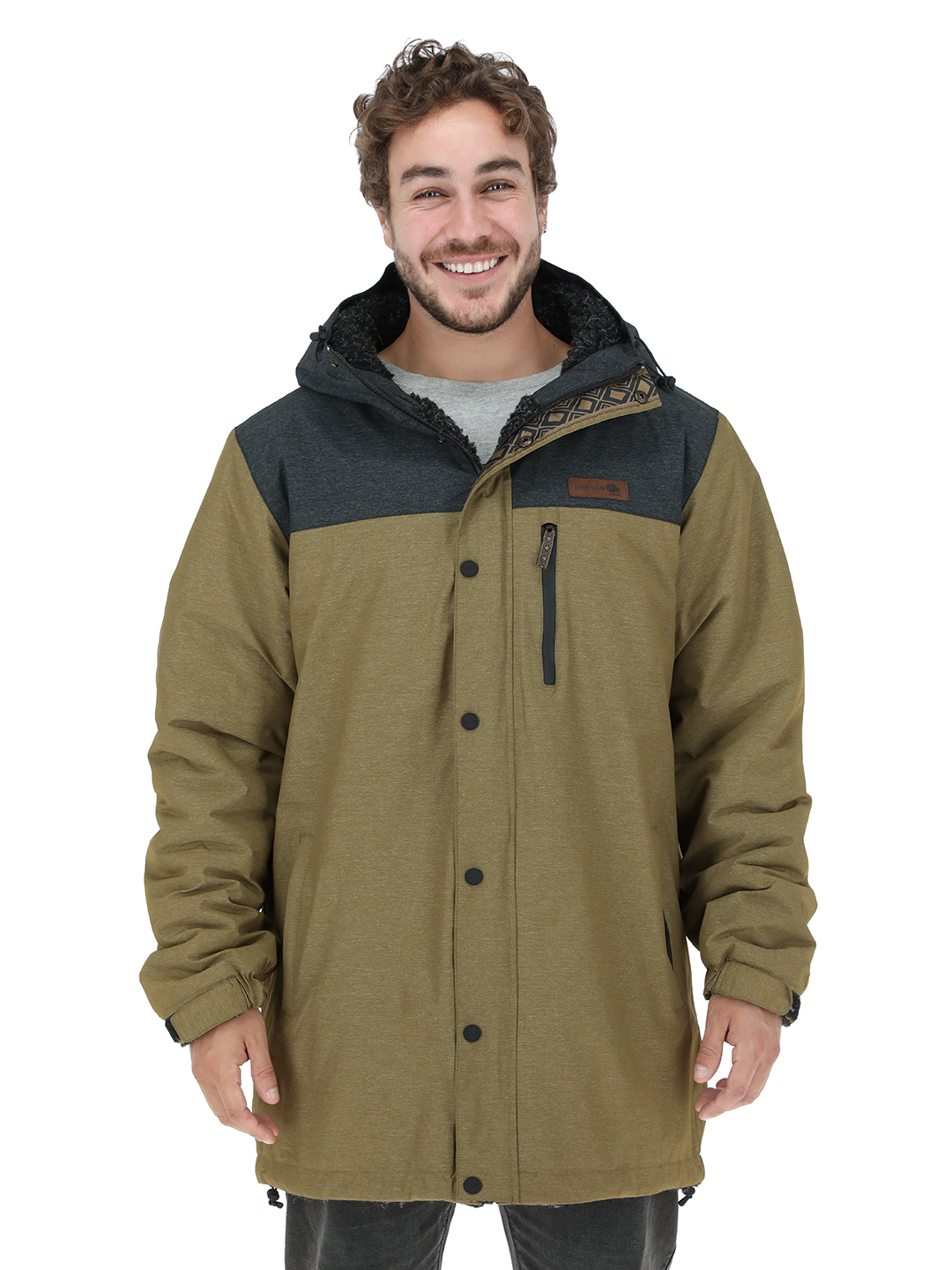 CHAQUETA CAMALEON I VERDE - NEGRO JASPEADO HOMBRE - 1