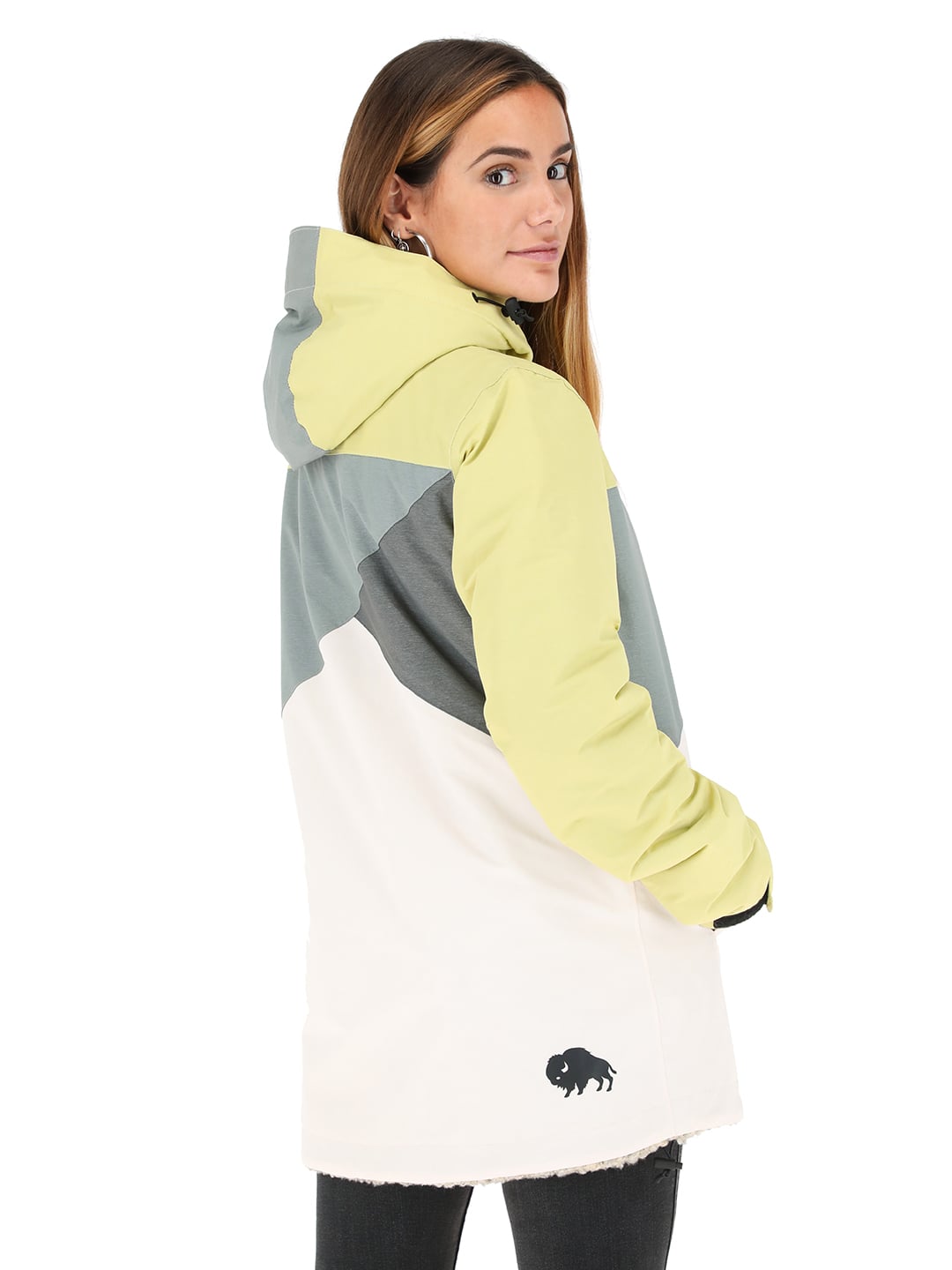 CHAQUETA CAMALEON I2 AMARILLO - LANA JASPEADO MUJER - 3