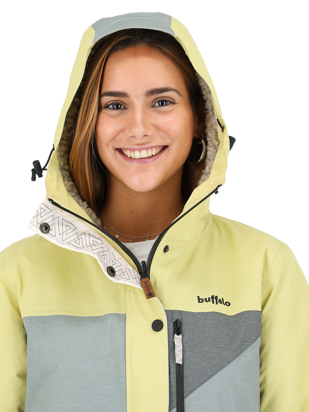 CHAQUETA CAMALEON I2 AMARILLO - LANA JASPEADO MUJER - 4