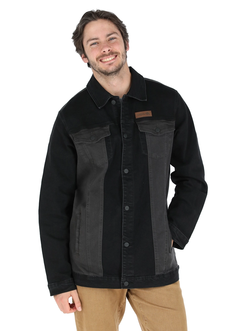 CHAQUETA JEANS TRUPA NEGRO HOMBRE - 1