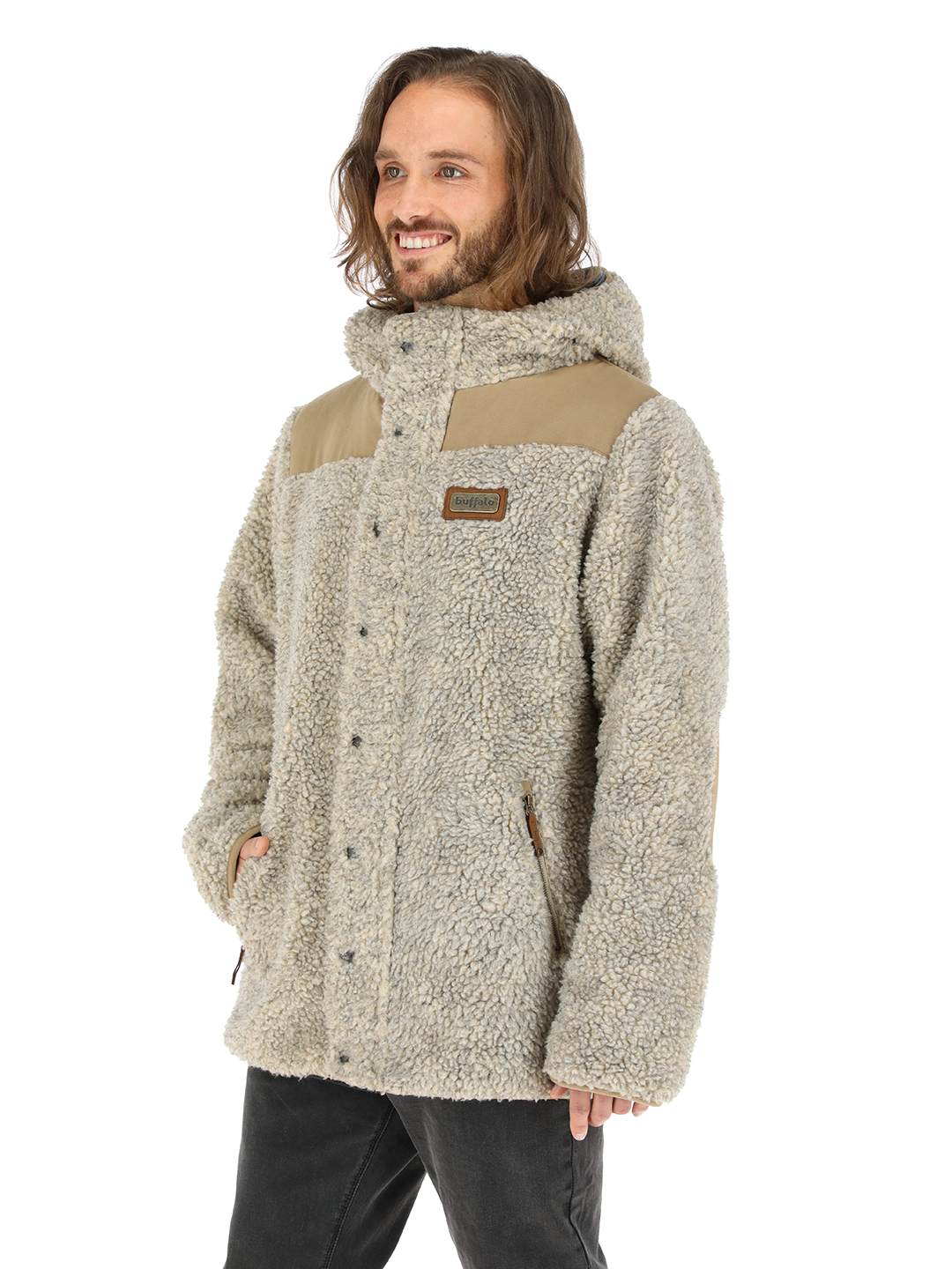 CHAQUETA CHIPODOS LANA JASPEADO - DISEÑO AZUL HOMBRE - 1