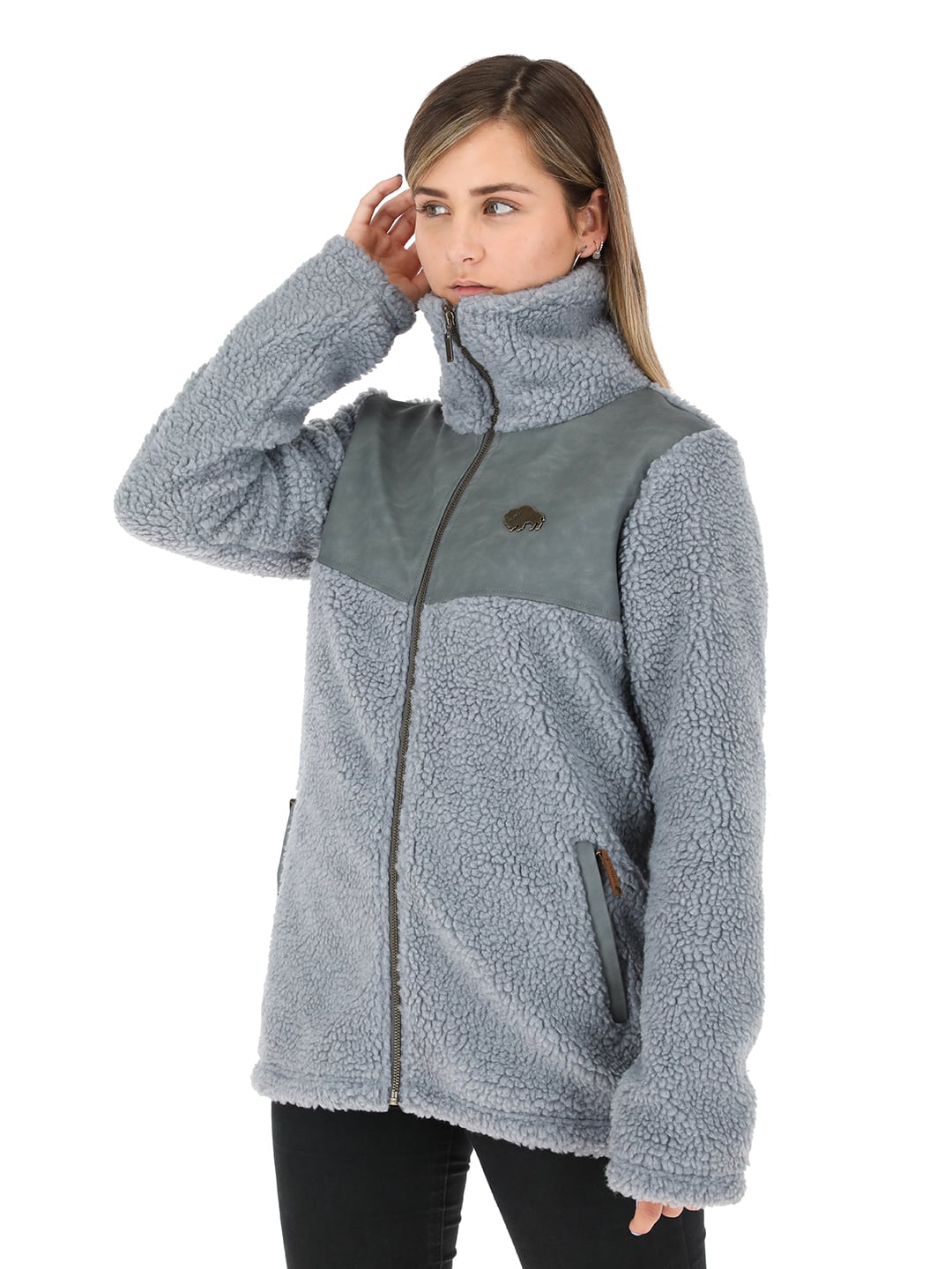CHAQUETA TERRAIN I2 GRIS PERLA MUJER - 1