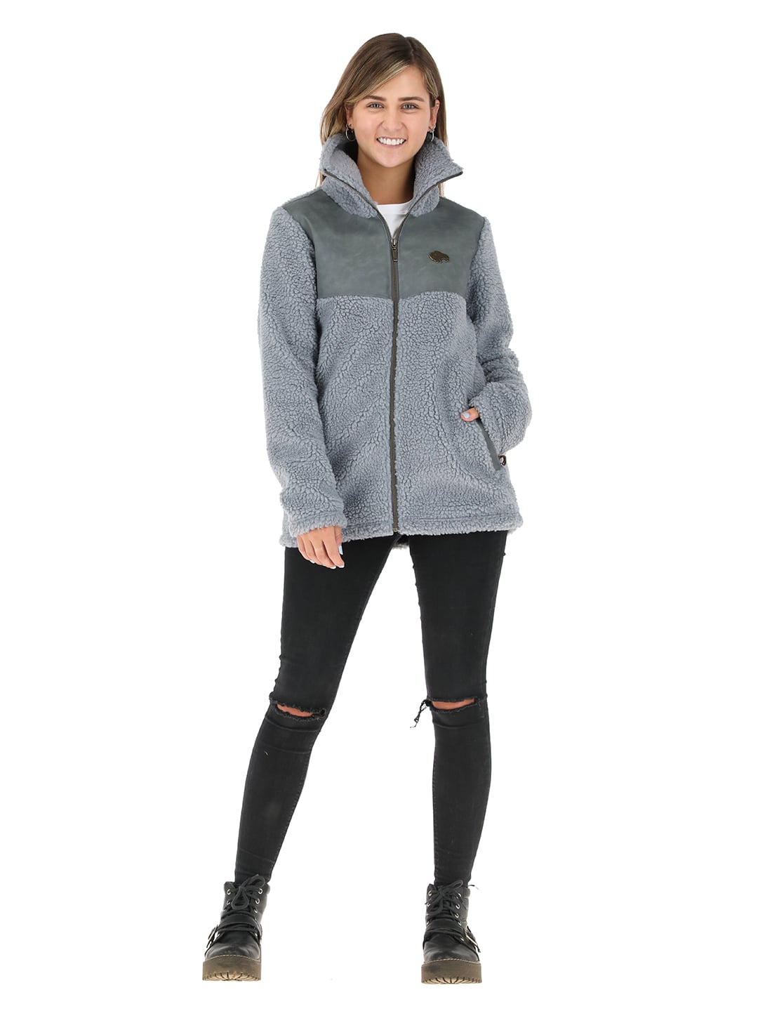 CHAQUETA TERRAIN I2 GRIS PERLA MUJER - 2